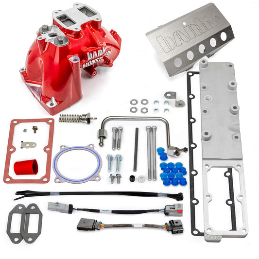 Monster - Ram Intake System for 19 - 24 Ram 2500/3500 6.7L Cummins Red Powdercoat Banks Power - Offroad Industries