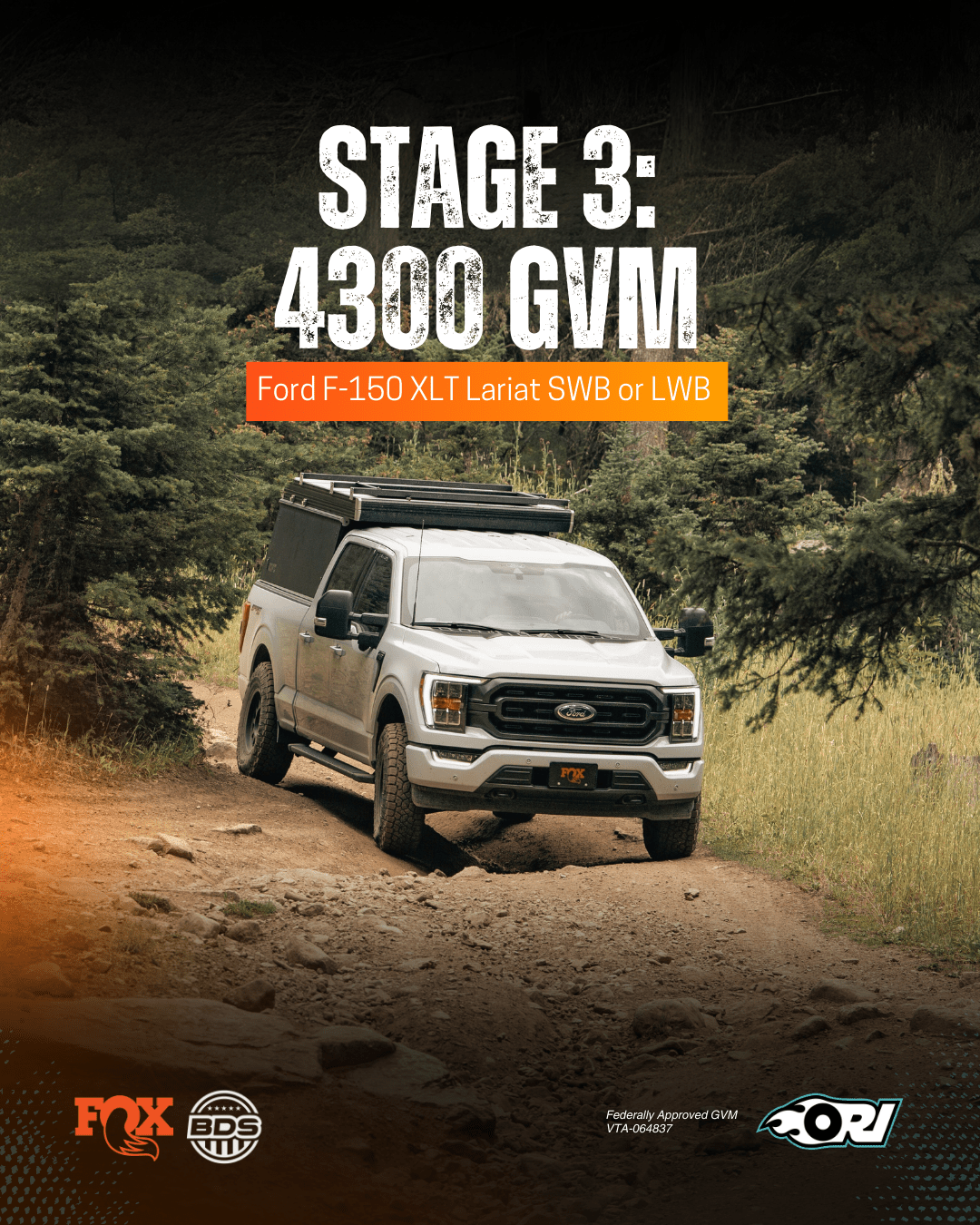 ORI Ford F150 GVM Package 4300 Fox Performance Elite - Offroad Industries