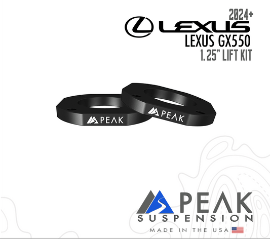 Peak 2024+ Lexus GX550 1.25″ Lift Kit - Offroad Industries