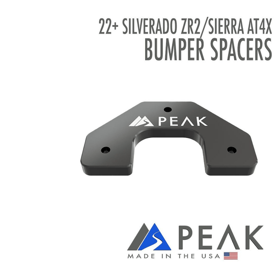 Peak Front Bumper Spacer – 22+ Silverado ZR2/Sierra AT4X 1500 - Offroad Industries