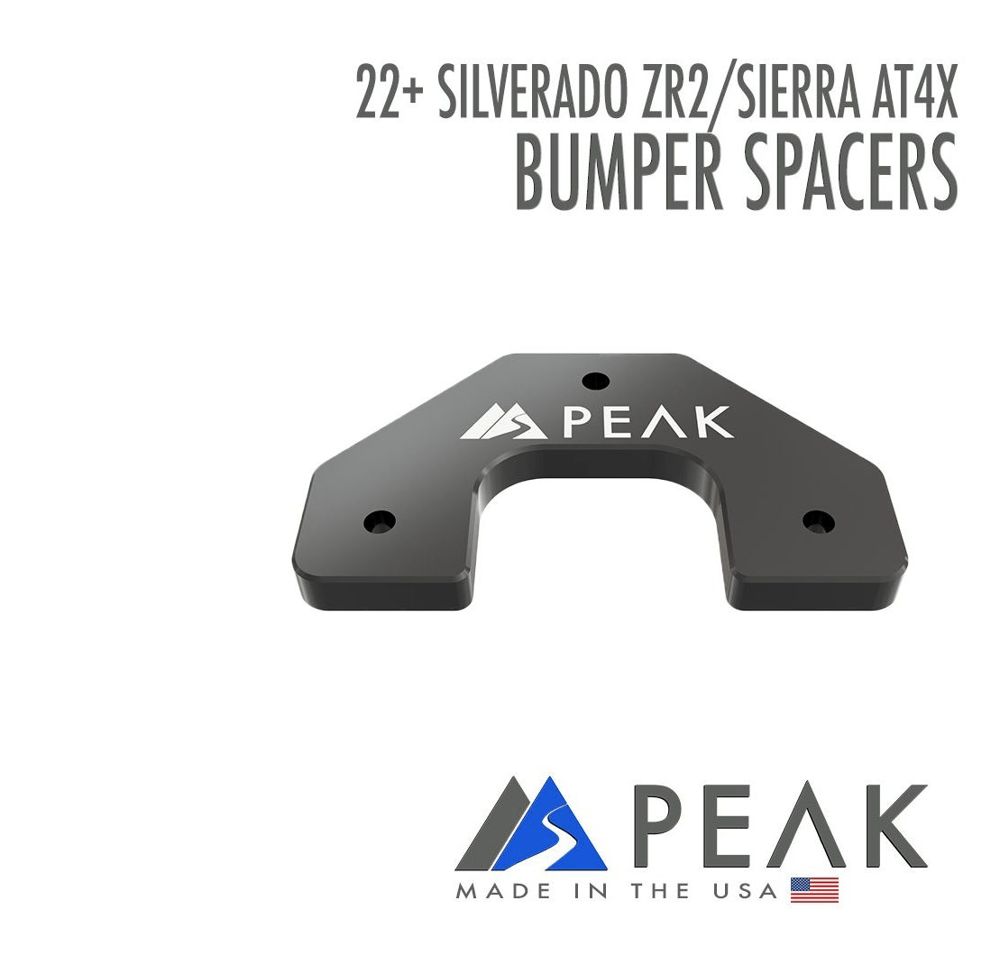 Peak Front Bumper Spacer – 22+ Silverado ZR2/Sierra AT4X 1500 - Offroad Industries