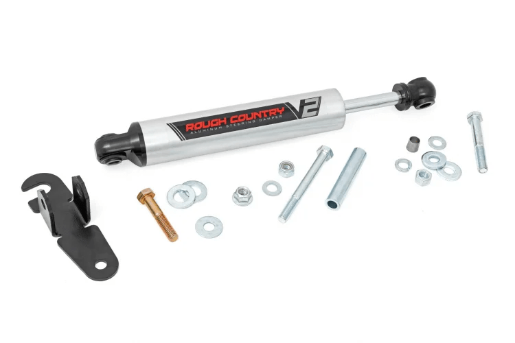 Rough Country V2 Steering Stabilizer Chevy Silverado 2500HD 16 - 23 - Offroad Industries