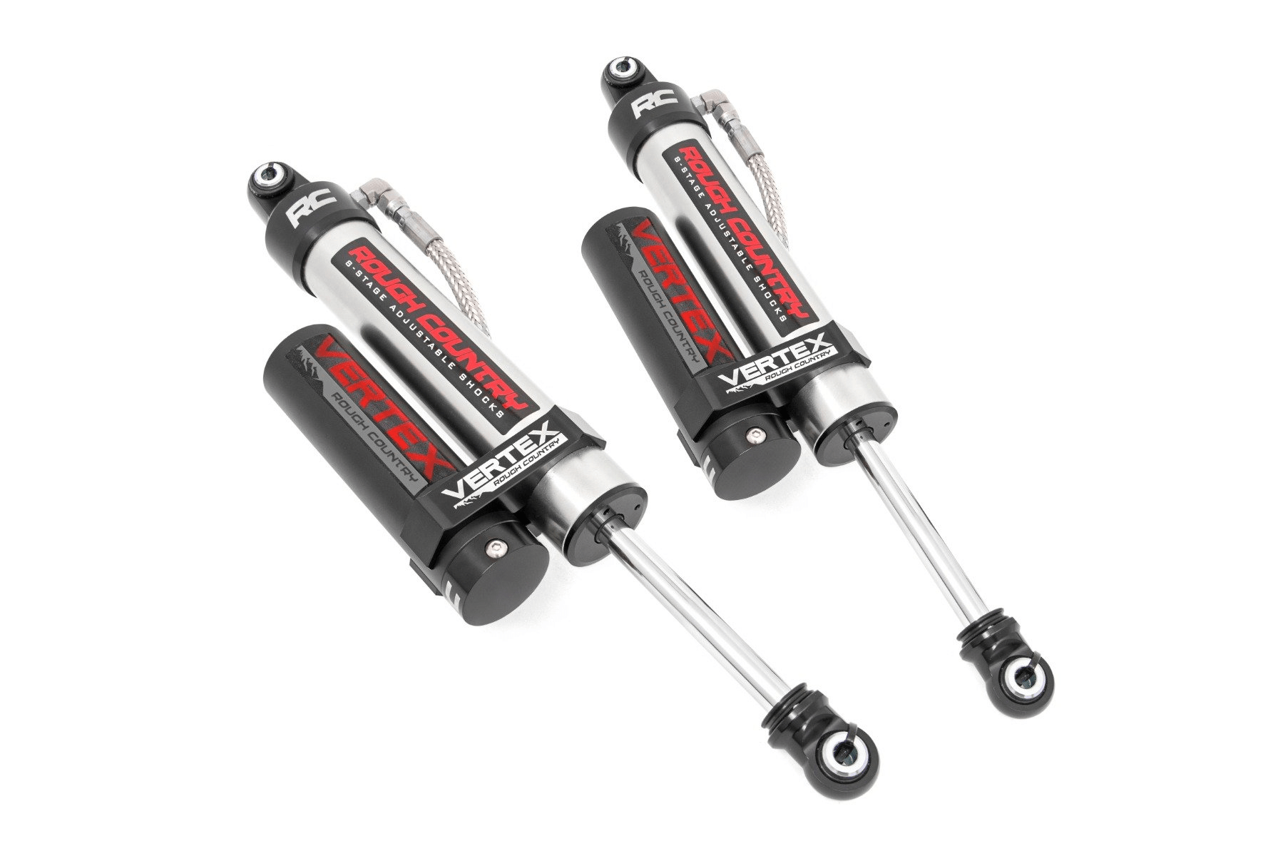 Rough Country Vertex 2.5 Reservoir Rear Shocks Chevy Silverado 1500 REAR ONLY - Offroad Industries