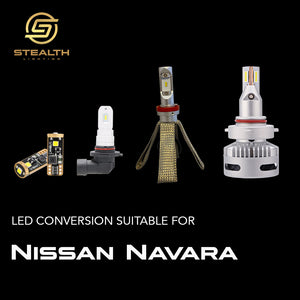 Stealth Lighting LED Headlight Conversion Kit suitable for Nissan Navara