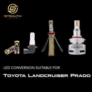 Stealth Lighting LED Headlight Conversion Kit suitable for Toyota Land Cruiser Prado