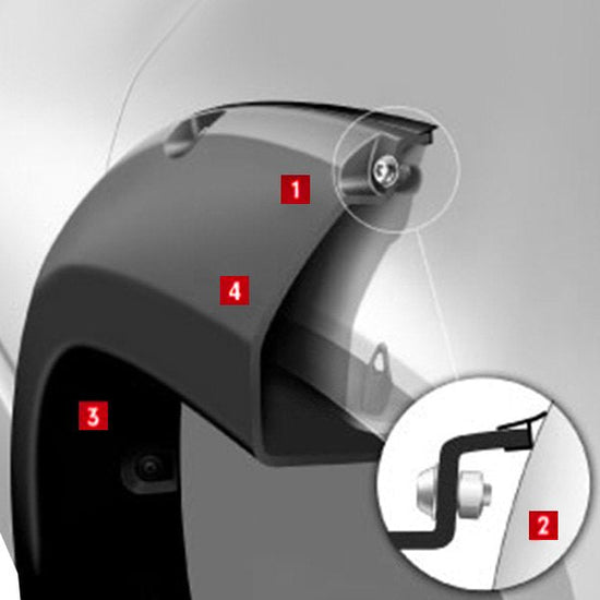 Bushwacker 3.5" Wide Max Coverage Flares OE Matte Black Suitable for Dodge Ram 2500 3500 - Offroad Industries