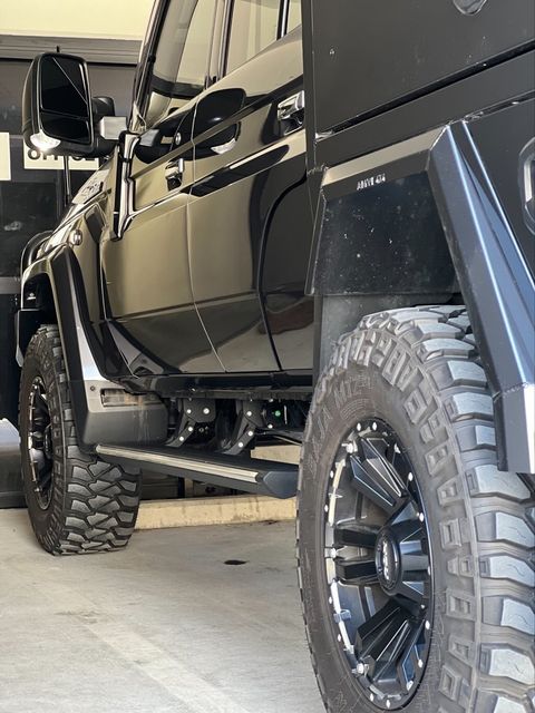 ORI Auto Folding Side Step Suitable Toyota Landcruiser 79 Series - Offroad Industries