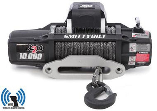 Smittybilt X20 GEN2 Wireless Waterproof Synthetic Rope Winch 10000lbs - Offroad Industries