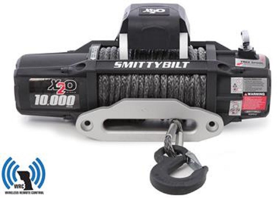 Smittybilt X20 GEN2 Wireless Waterproof Synthetic Rope Winch 10000lbs - Offroad Industries